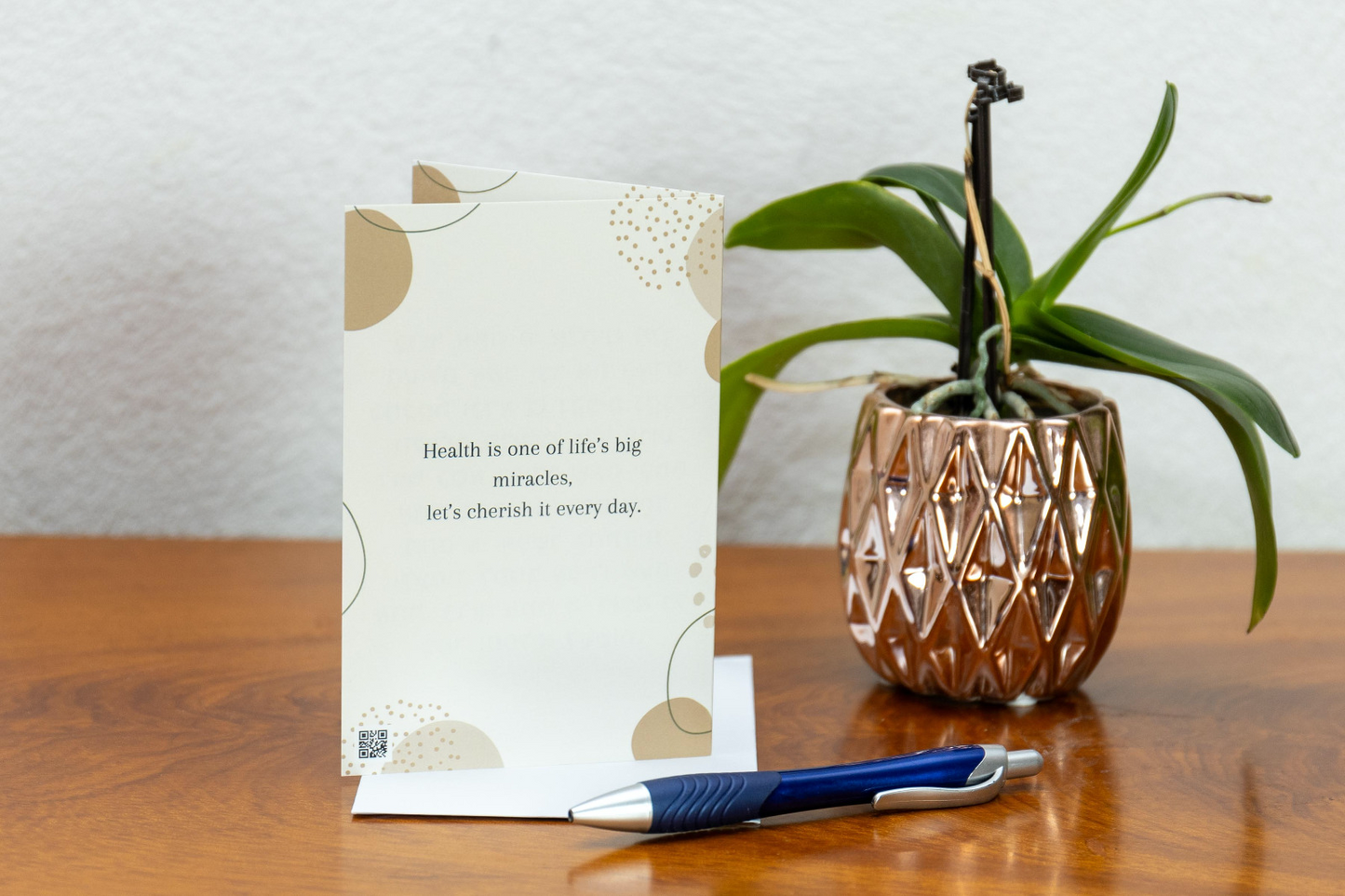 Yid in Sync, Asher Yatzar tefilla card, simcha card, brown back